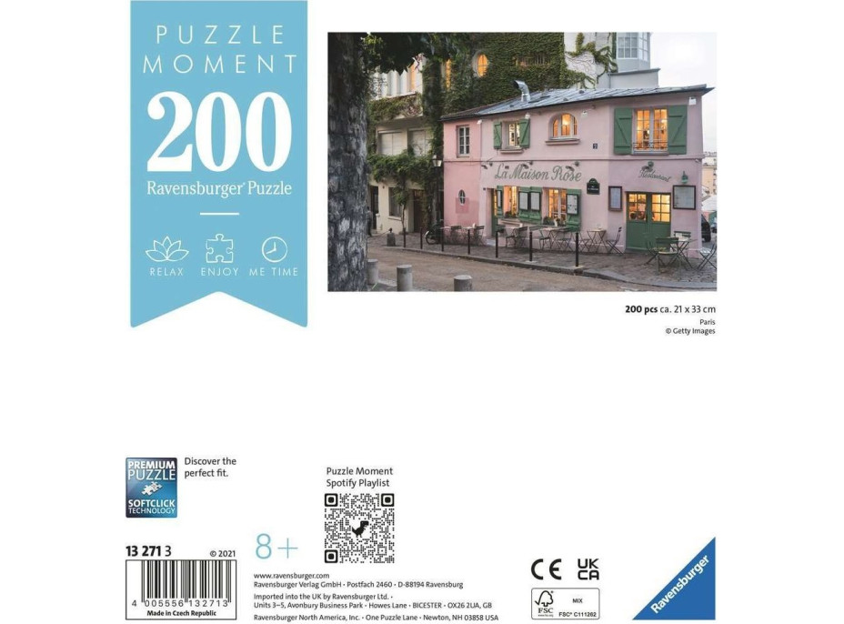 RAVENSBURGER Puzzle Moment: Paříž 200 dílků