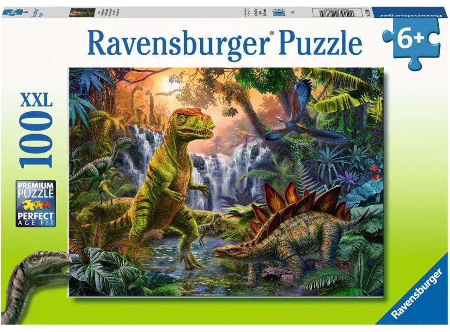 RAVENSBURGER Puzzle V říši dinosaurů XXL 100 dílků