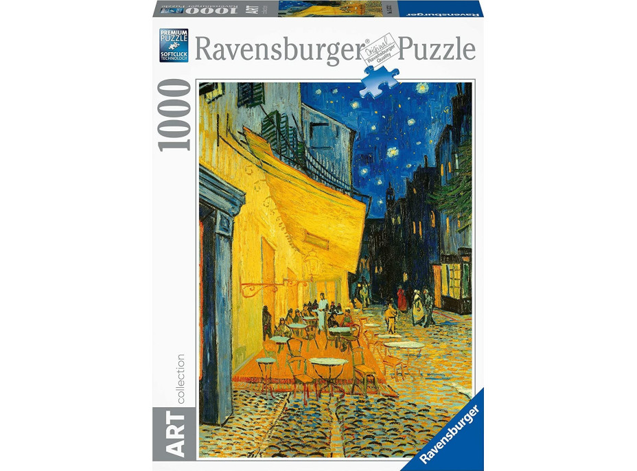 RAVENSBURGER Puzzle Art Collection: Terasa kavárny v noci 1000 dílků