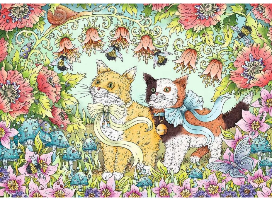 RAVENSBURGER Puzzle Kočičí přátelství 1000 dílků
