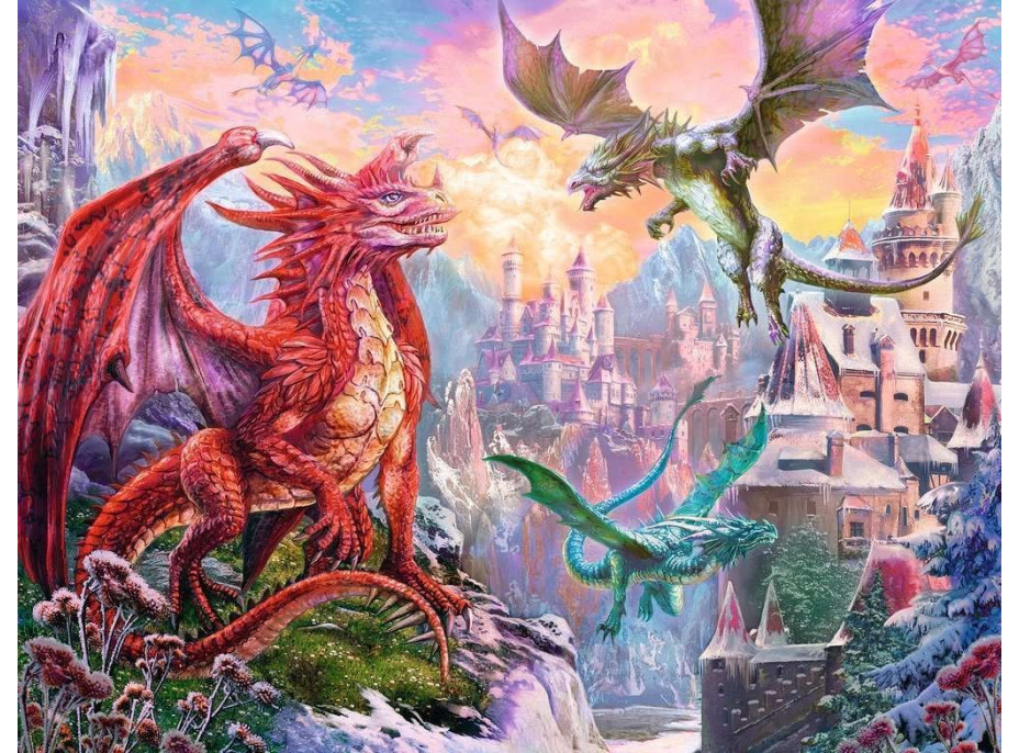 RAVENSBURGER Puzzle Mýtický drak 2000 dílků