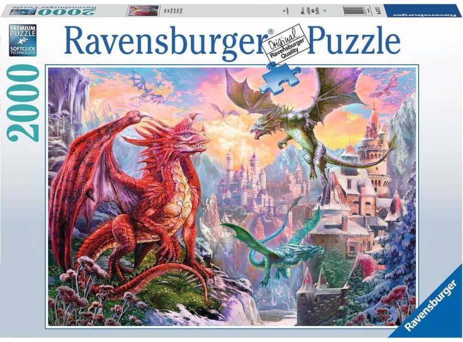 RAVENSBURGER Puzzle Mýtický drak 2000 dílků