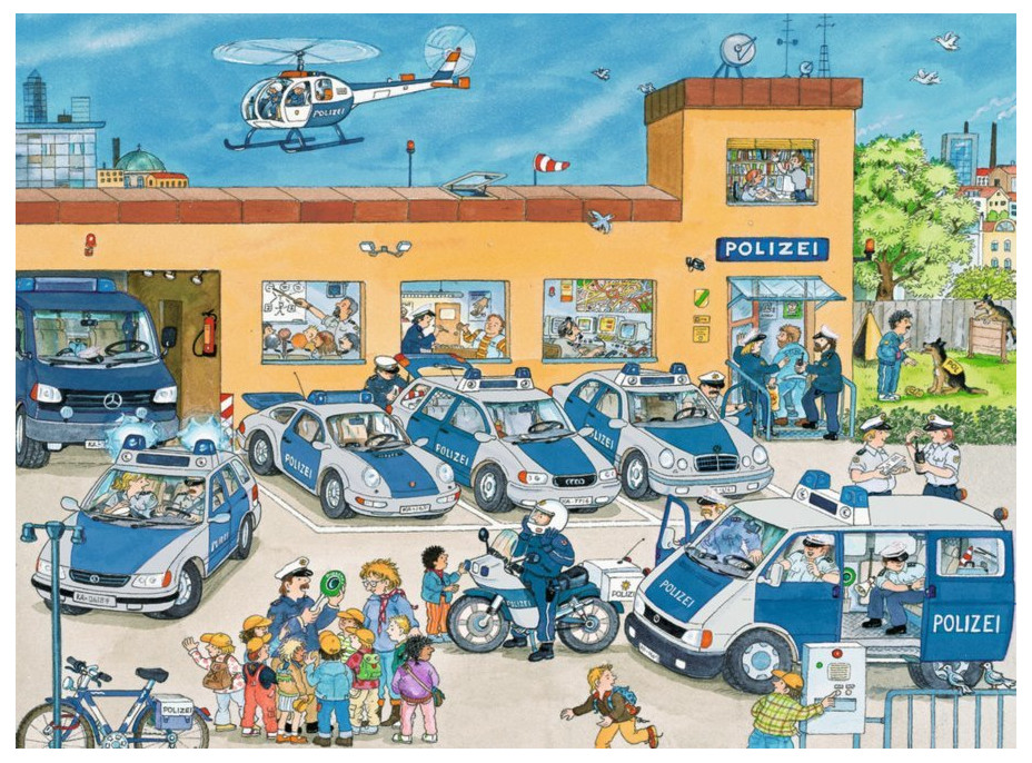 RAVENSBURGER Puzzle Policejní stanice XXL 100 dílků