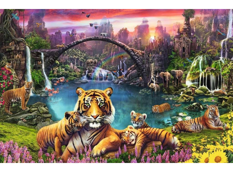 RAVENSBURGER Puzzle Tygři v ráji 3000 dílků