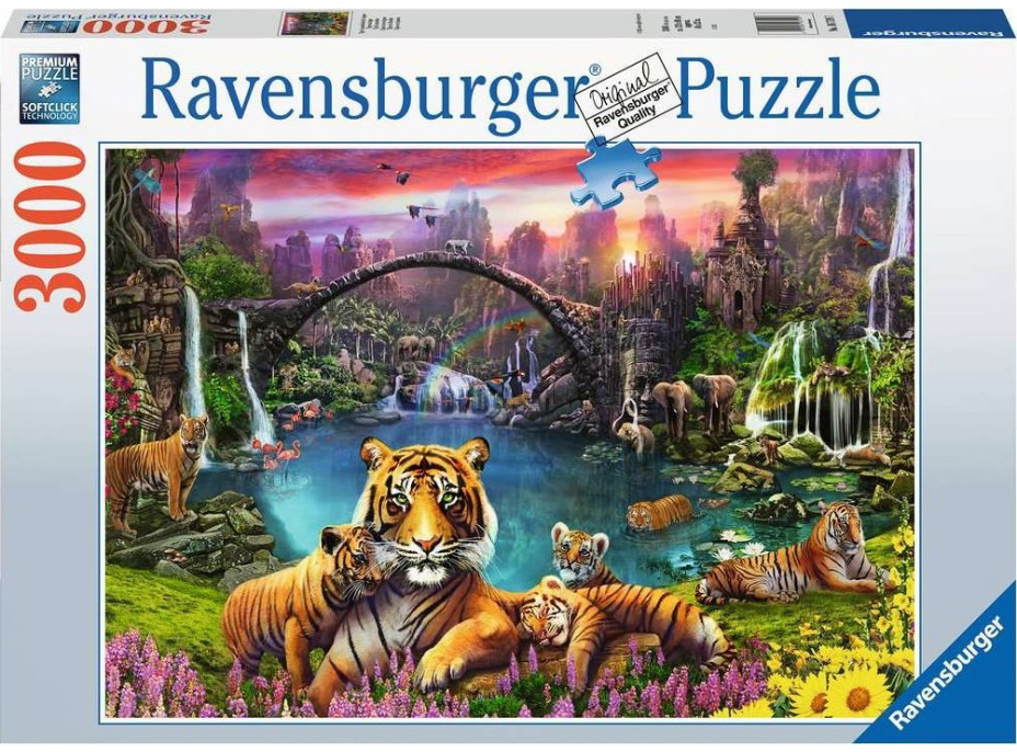 RAVENSBURGER Puzzle Tygři v ráji 3000 dílků