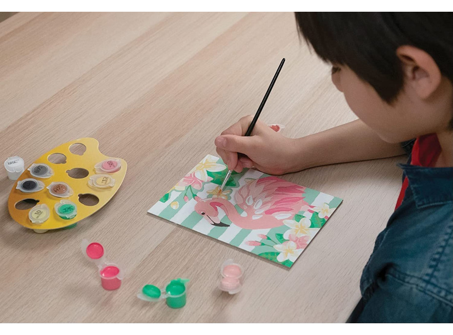 RAVENSBURGER CreArt Malování podle čísel: Růžový plameňák 13x18cm