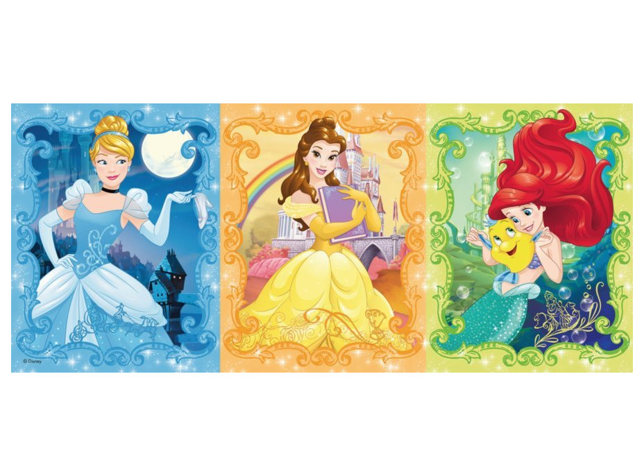 RAVENSBURGER Panoramatické puzzle Překrásné Disney princezny XXL 200 dílků