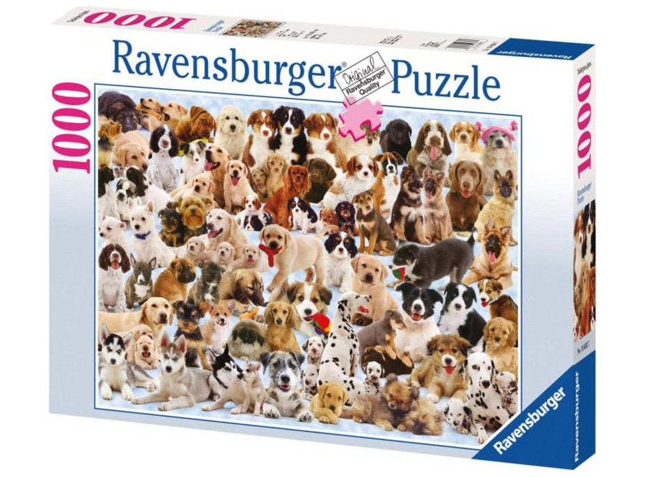 RAVENSBURGER Puzzle Pejskové 1000 dílků