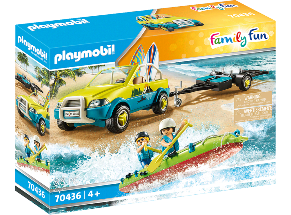 PLAYMOBIL® Family Fun 70436 Plážové auto s lodním přívěsem