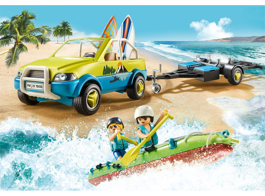 PLAYMOBIL® Family Fun 70436 Plážové auto s lodním přívěsem