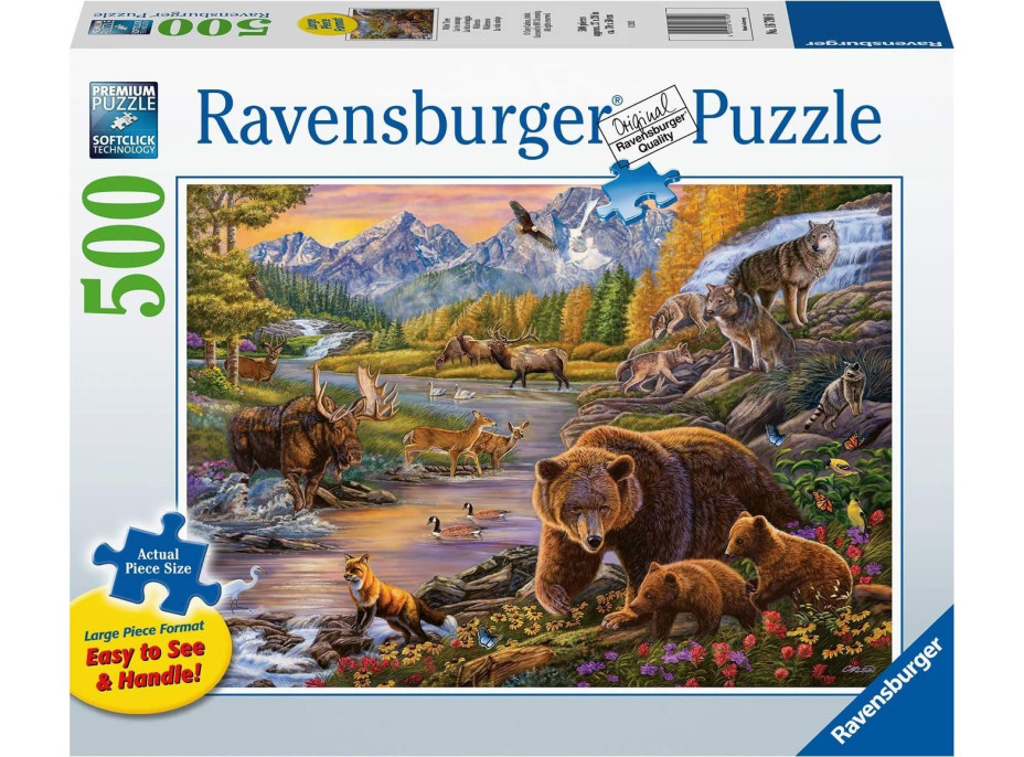 RAVENSBURGER Puzzle Divočina XXL 500 dílků