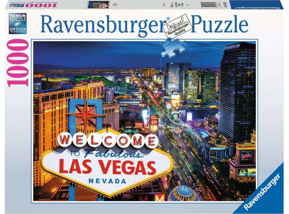 RAVENSBURGER Puzzle Las Vegas 1000 dílků