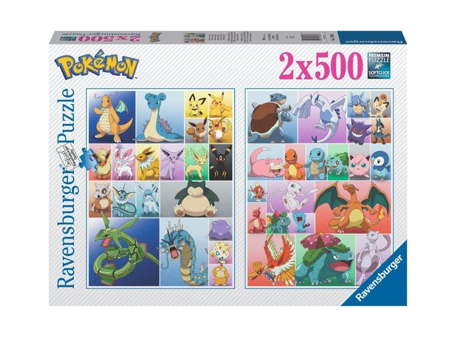 RAVENSBURGER Puzzle Pokémon 2x500 dílků