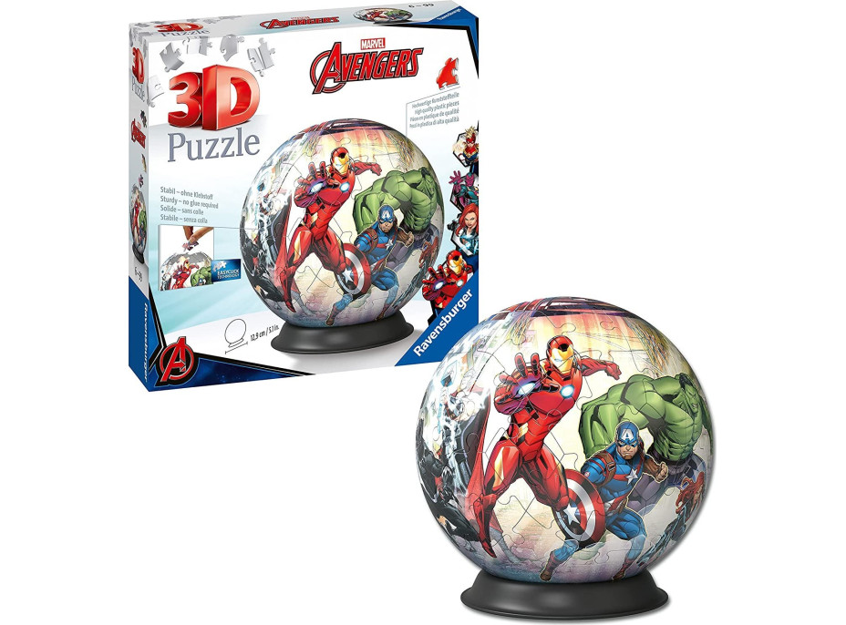 RAVENSBURGER Puzzleball Marvel: Avengers 73 dílků