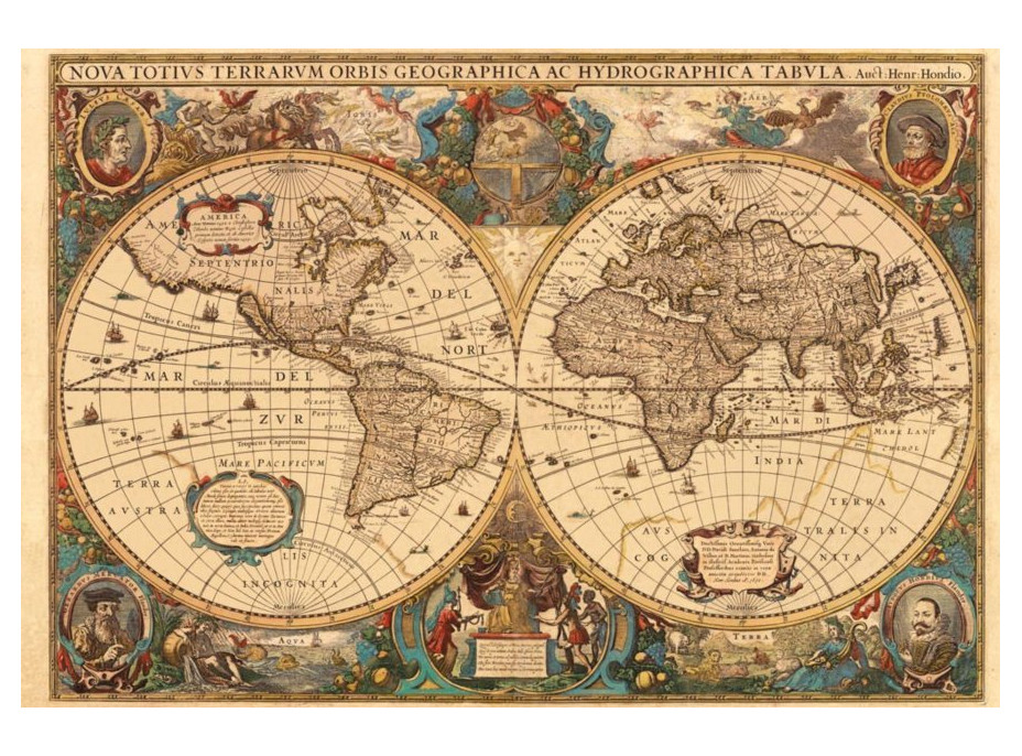 RAVENSBURGER Puzzle Historická mapa r.1630, 5000 dílků