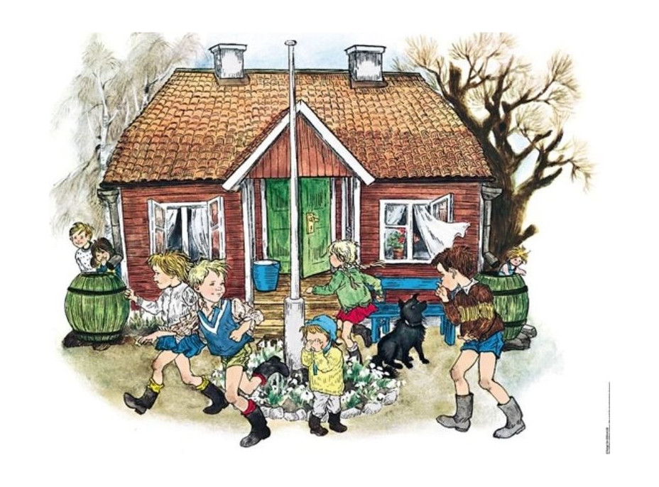 RAVENSBURGER Puzzle Děti z Bullerbynu 1000 dílků