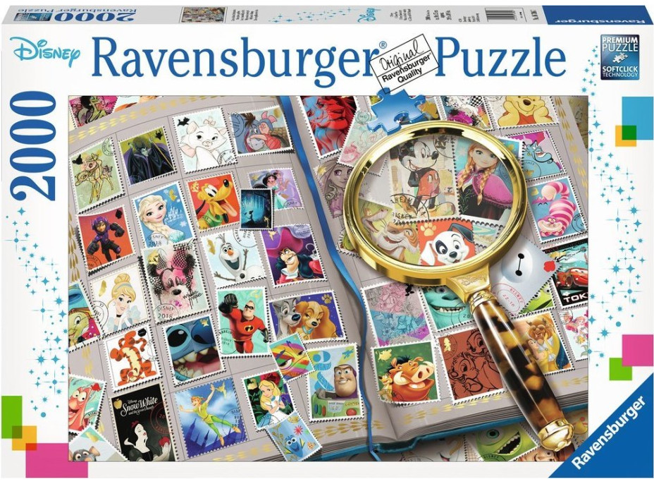 RAVENSBURGER Puzzle Disney: Moje oblíbené známky 2000 dílků