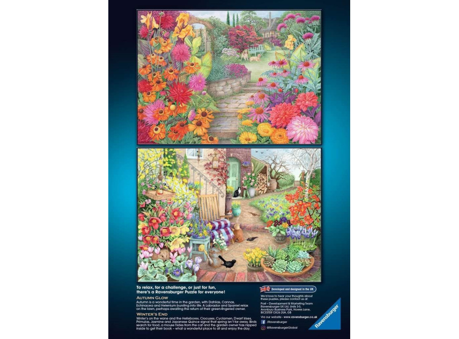 RAVENSBURGER Puzzle Nádherné zahrady 4x500 dílků