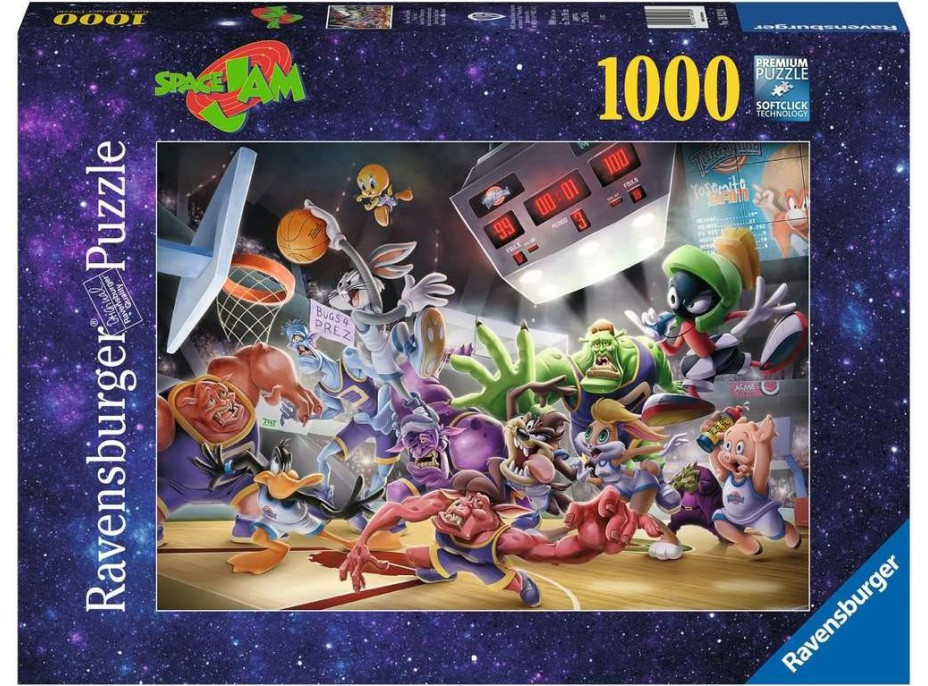 RAVENSBURGER Puzzle Space Jam: Závěrečná smeč 1000 dílků