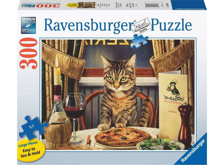 RAVENSBURGER Puzzle Večeře pro jednoho EXTRA 300 dílků