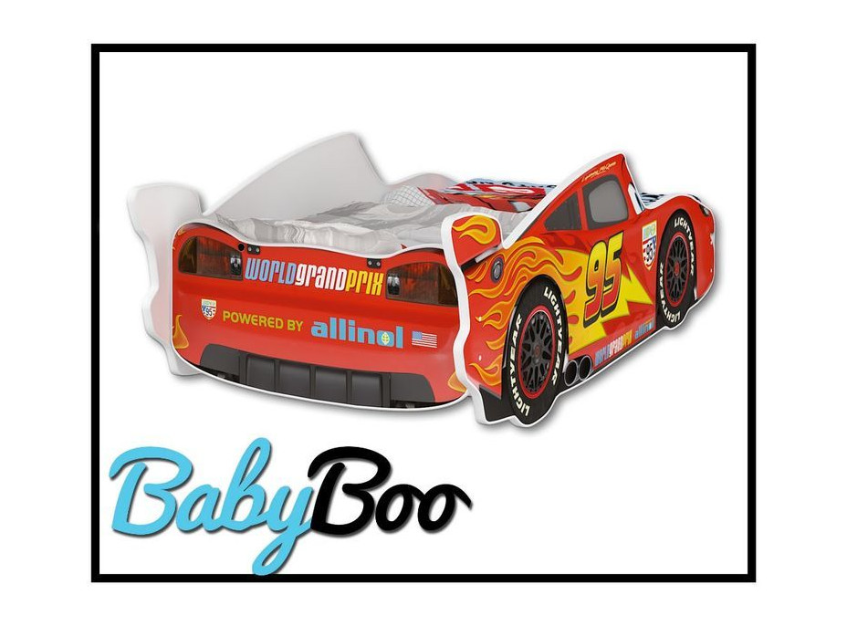 Dětská autopostel Disney 160x80 - BLESK MCQUEEN