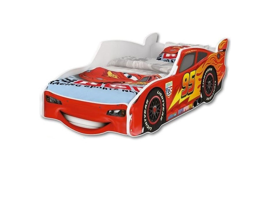 Dětská autopostel Disney 140x70 - BLESK MCQUEEN bílá