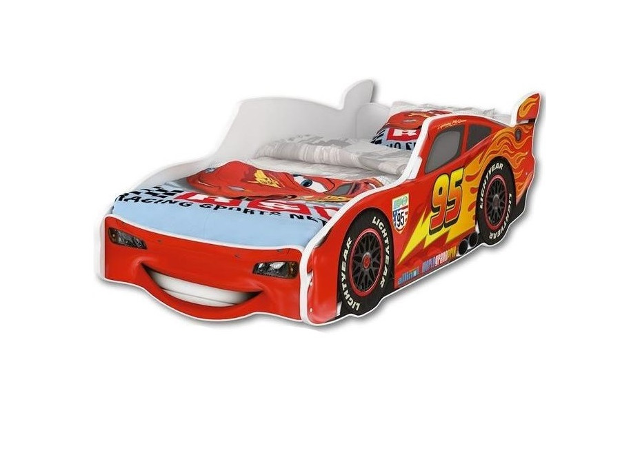 Dětská autopostel Disney - BLESK MCQUEEN bílá