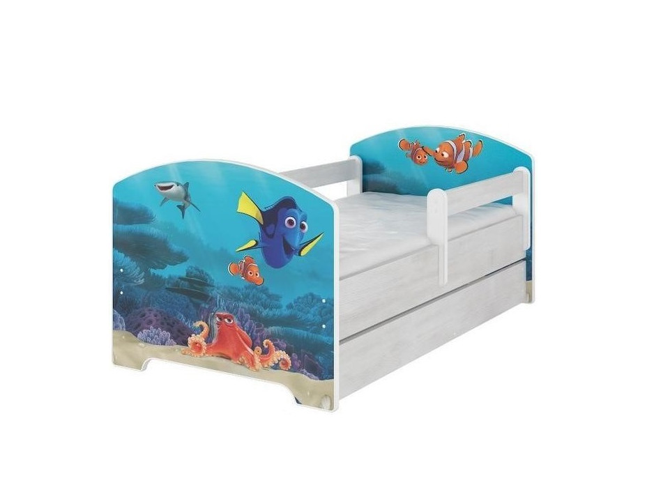 Dětská postel Disney - HLEDÁ SE NEMO 140x70 cm