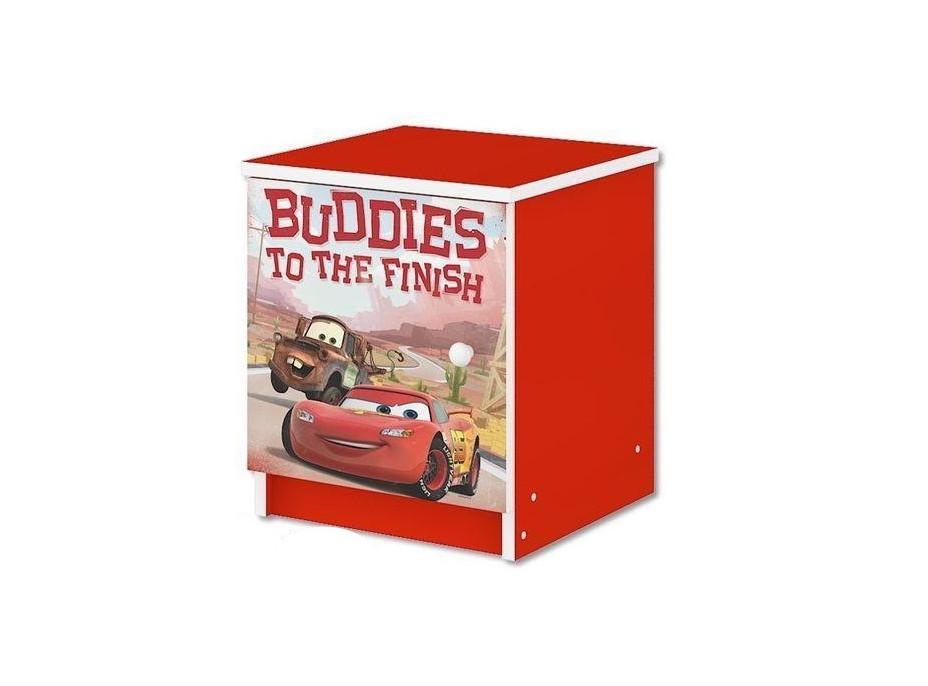 Dětský noční stolek Disney - CARS červený