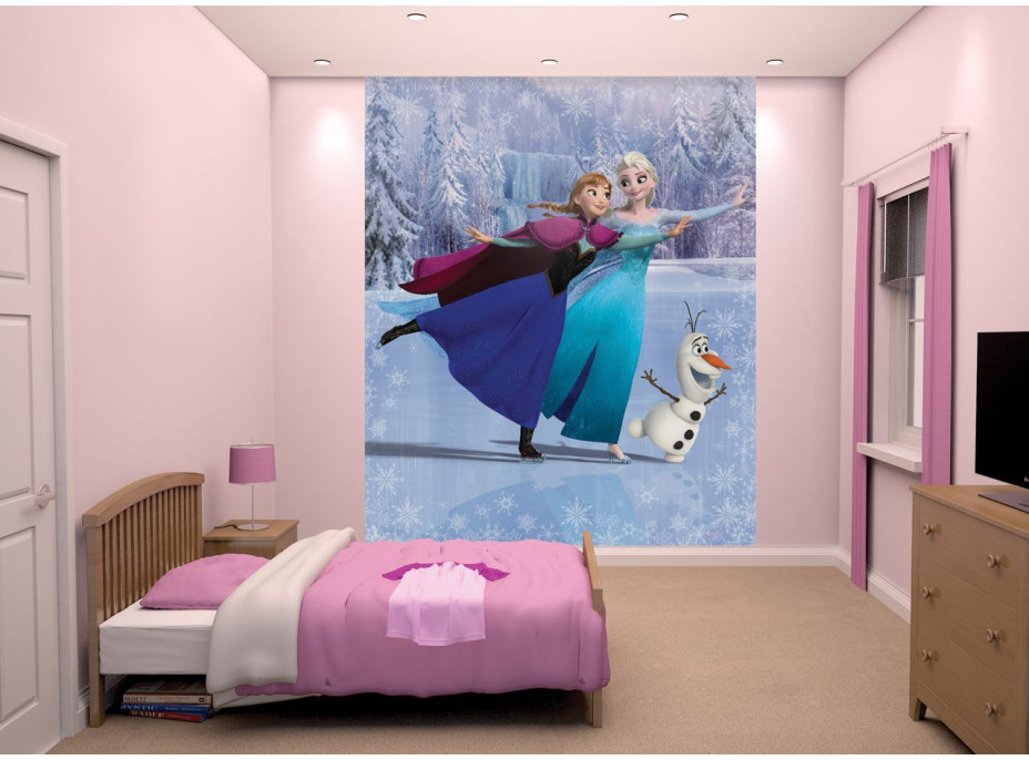 Dětská 3D tapeta Disney LEDOVÉ KRÁLOVSTVÍ 2