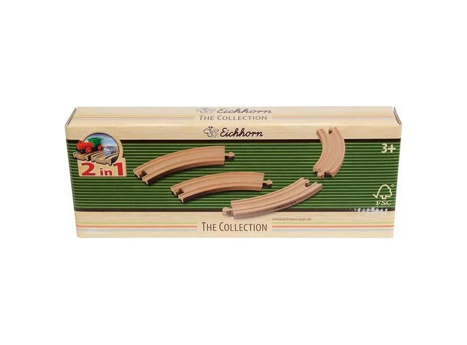 EICHHORN Obloukové koleje 2v1 - 16 cm (4ks)