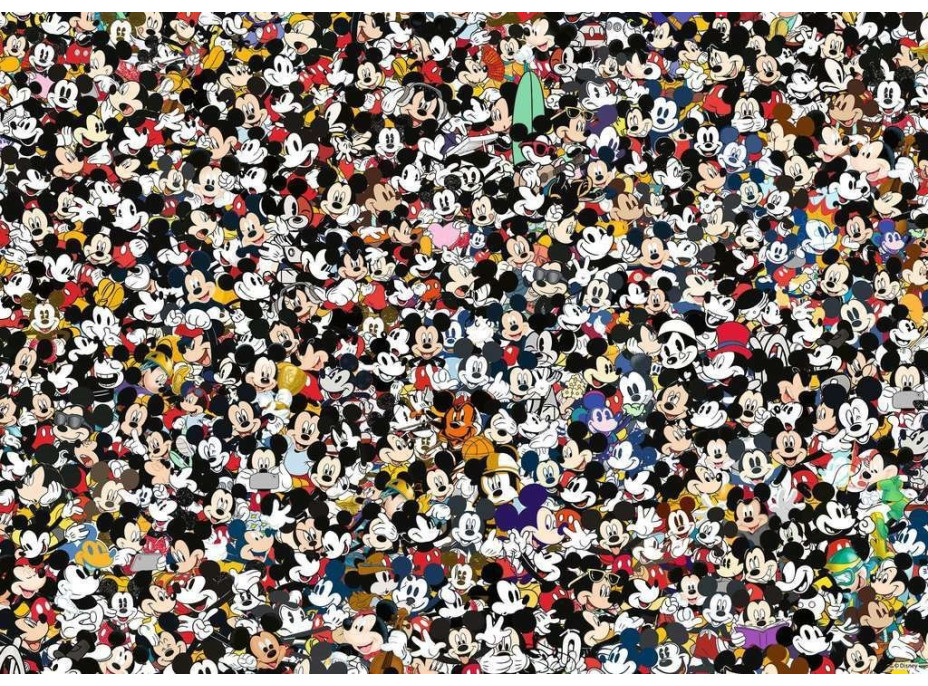 RAVENSBURGER Puzzle Challenge: Mickey Mouse 1000 dílků