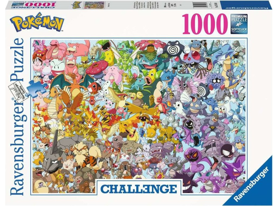 RAVENSBURGER Puzzle Challenge: Pokémon 1000 dílků