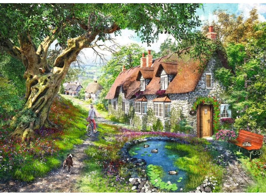 RAVENSBURGER Puzzle Květinovou cestičkou 1000 dílků