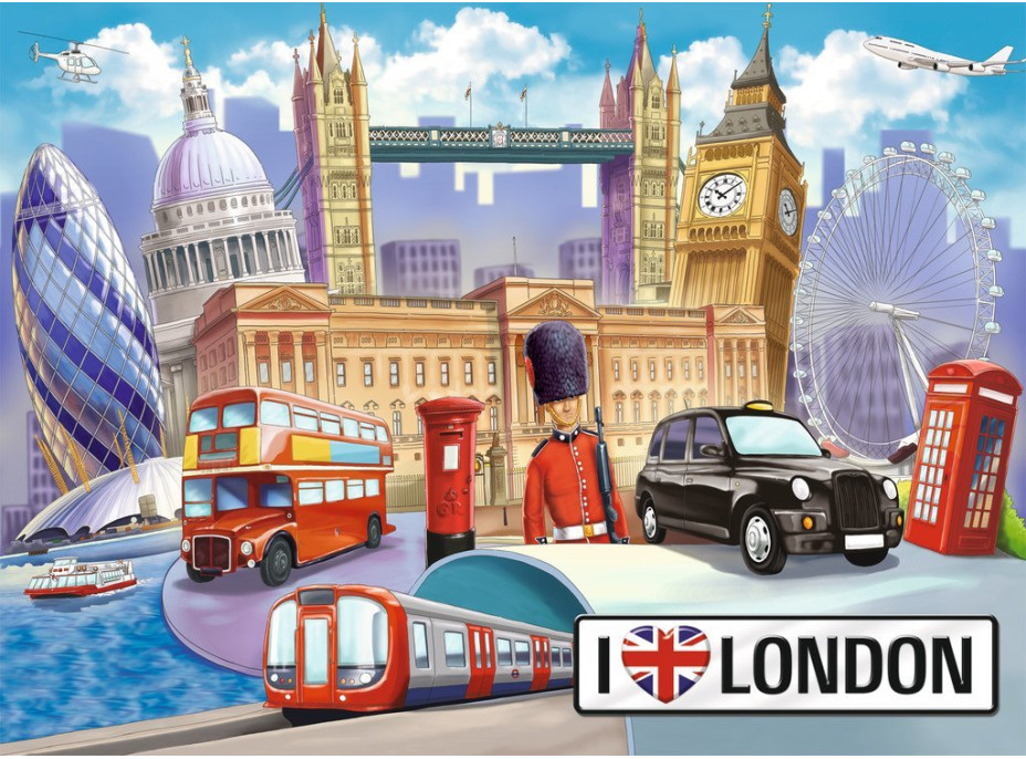 RAVENSBURGER Puzzle Londýn, Velká Británie XXL 100 dílků