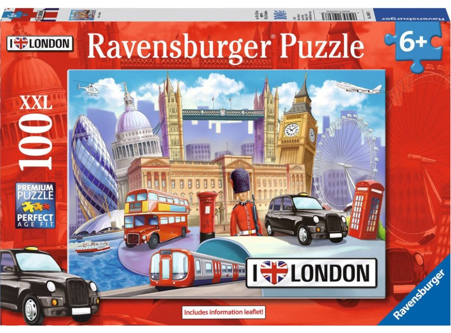 RAVENSBURGER Puzzle Londýn, Velká Británie XXL 100 dílků