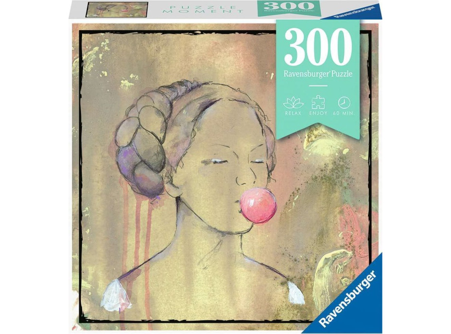RAVENSBURGER Puzzle Moment: Žvýkačková lady 300 dílků