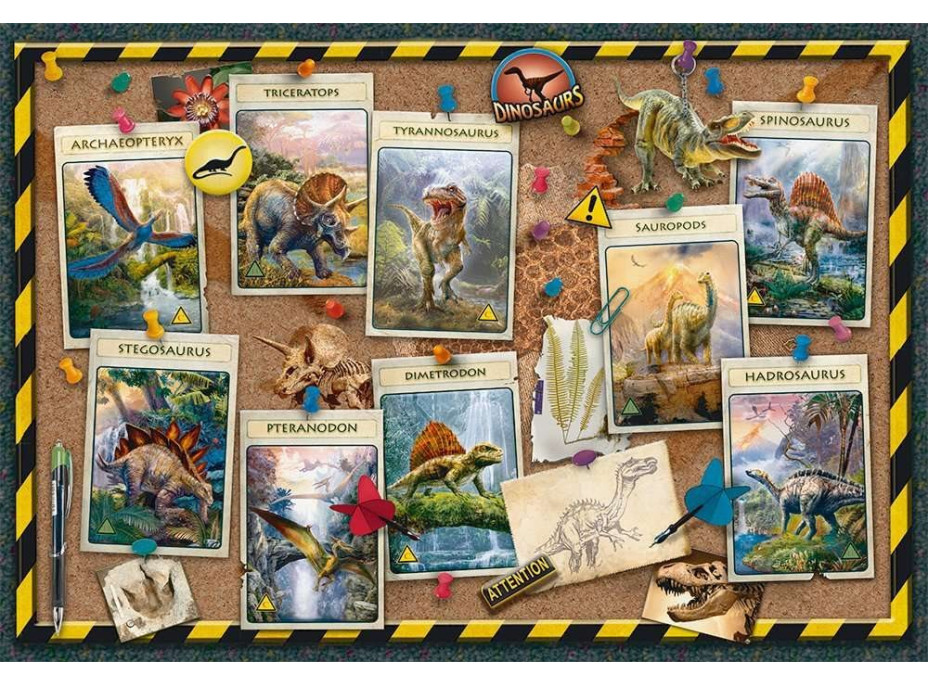 RAVENSBURGER Puzzle Sbírka dinosaurů XXL 100 dílků