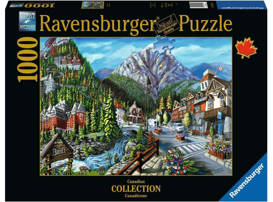 RAVENSBURGER Puzzle Vítejte v Banffu 1000 dílků