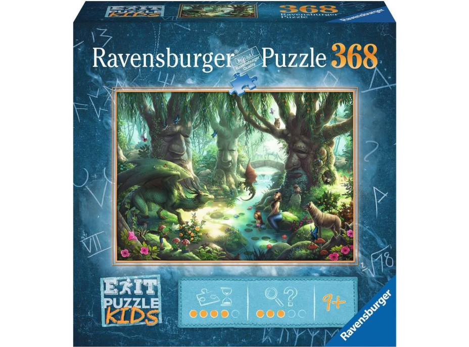 RAVENSBURGER Únikové EXIT puzzle Kids Kouzelný les 368 dílků