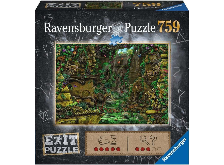 RAVENSBURGER Únikové EXIT puzzle Tajemný chrám 759 dílků