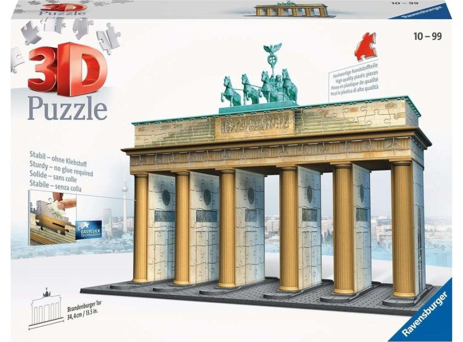 RAVENSBURGER 3D puzzle Braniborská brána, Berlín 324 dílků