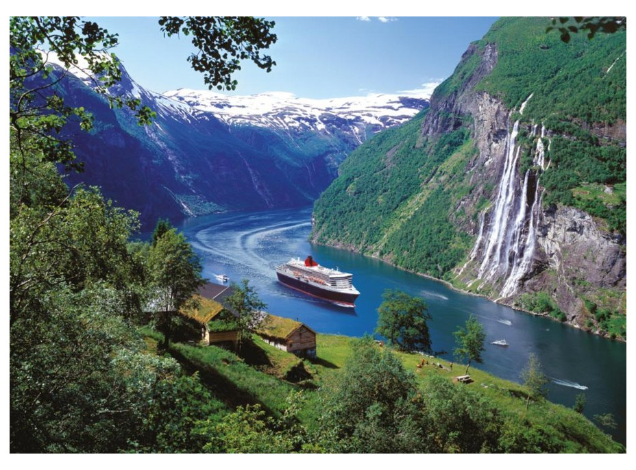 RAVENSBURGER Puzzle Norský fjord 1000 dílků
