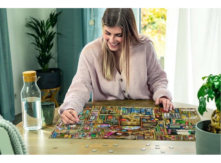 RAVENSBURGER Puzzle Bizarní knihovna 2, 1000 dílků