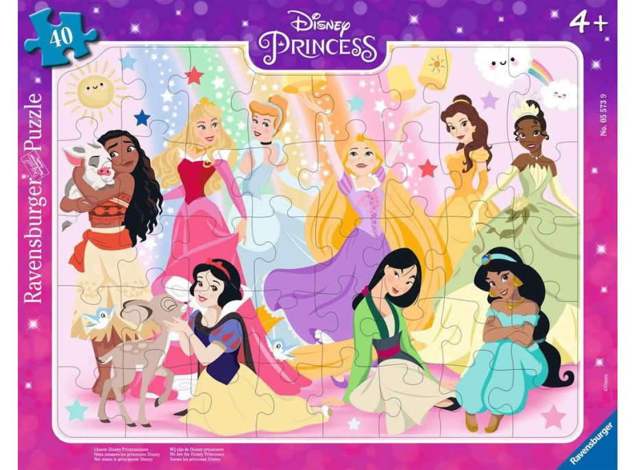 RAVENSBURGER Puzzle Disney: Princezny 40 dílků
