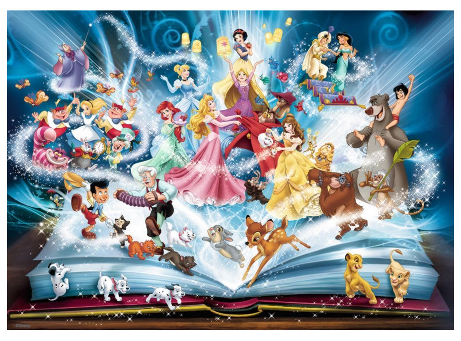 RAVENSBURGER Puzzle Disneyho magická kniha pohádek 1500 dílků