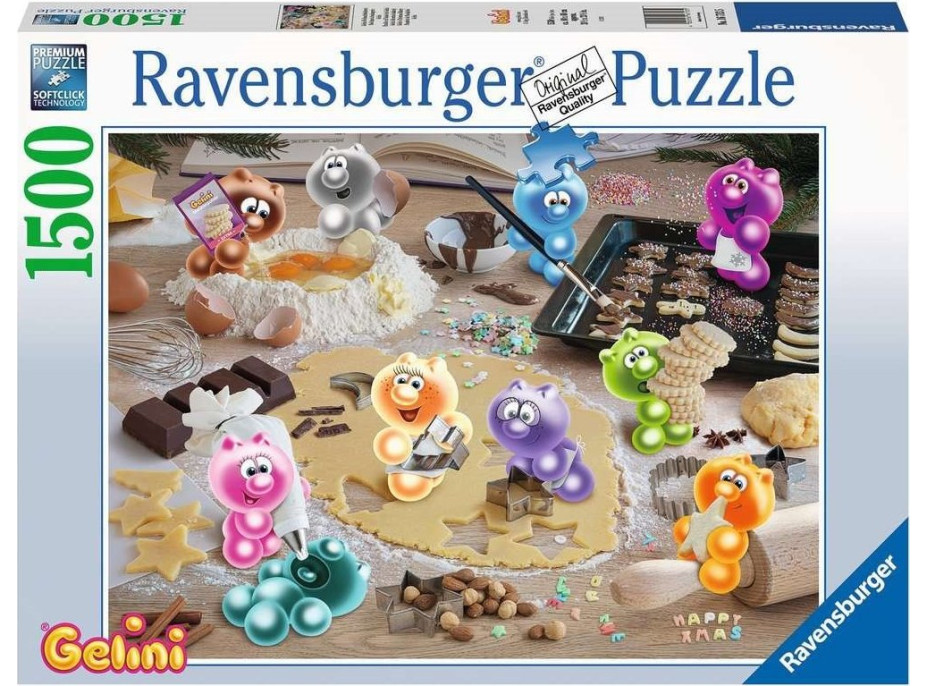RAVENSBURGER Puzzle Gelini: Vánoční pekárna 1500 dílků