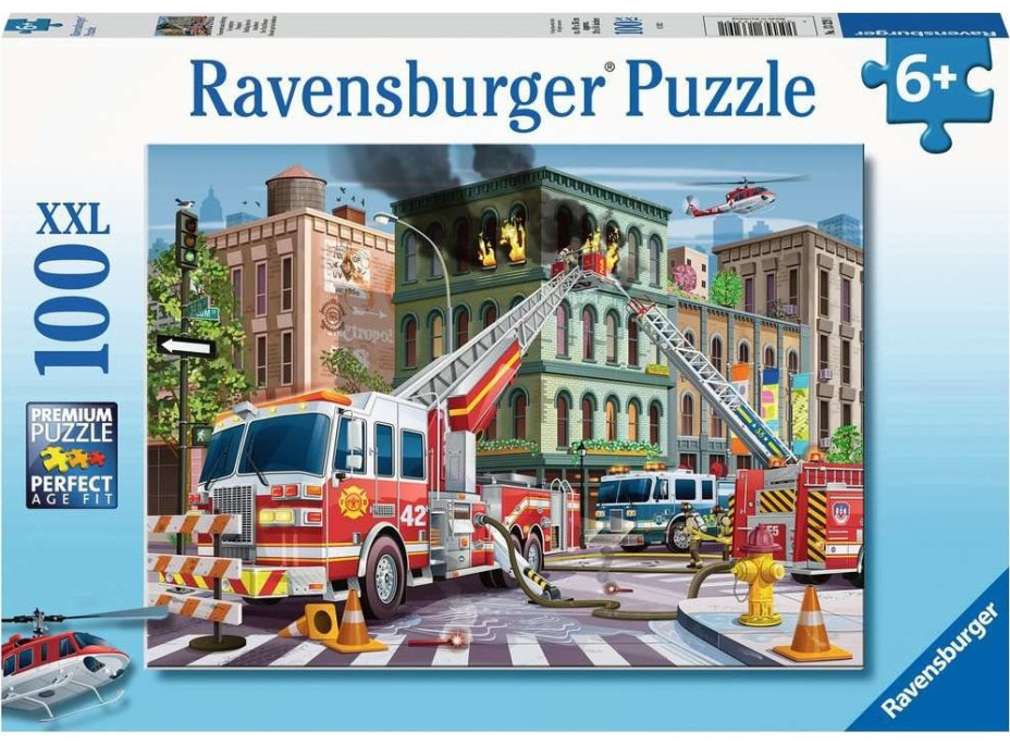 RAVENSBURGER Puzzle Hasiči v akci XXL 100 dílků