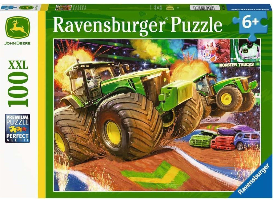 RAVENSBURGER Puzzle John Deer: Velká kola XXL 100 dílků