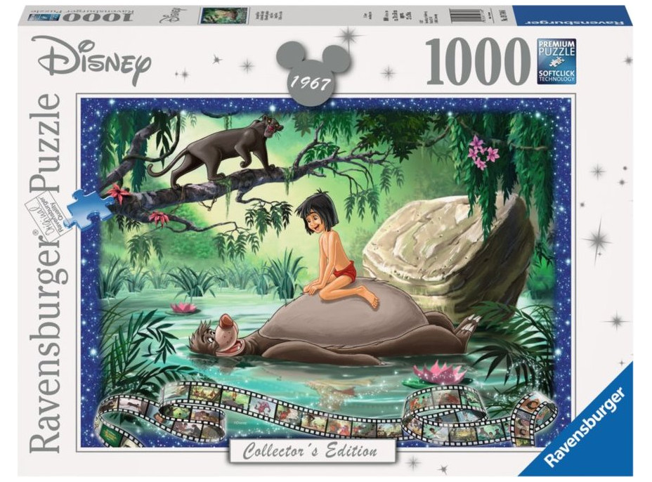 RAVENSBURGER Puzzle Kniha džunglí 1000 dílků
